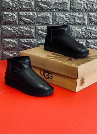 Ugg australia женские / мужские угги черные размеры 35-41/ 39-453 фото