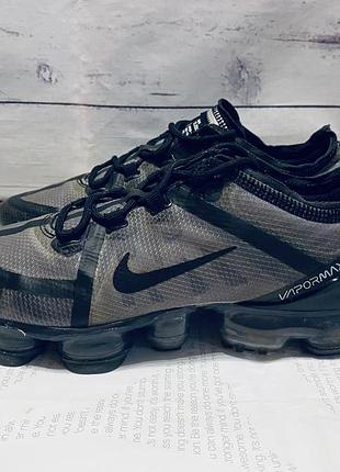 Кроссовки nike air vapormax 2019 (gs) gray black aj2616-001 оригинал1 фото