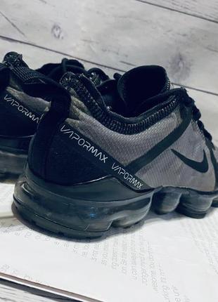 Кроссовки nike air vapormax 2019 (gs) gray black aj2616-001 оригинал5 фото