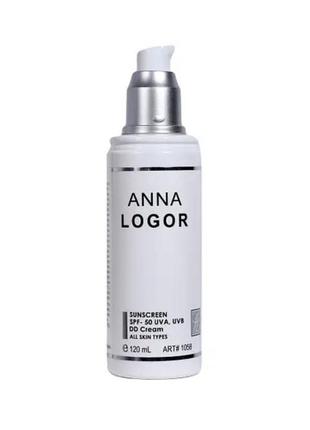 Крем cонцезахисний з спф-50 anna logor sunscreen spf-50 art.1058 120 ml