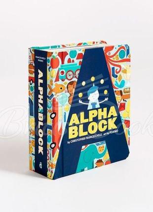 Книга alpha block. англійський алфавіт з ілюстрованими прикладами.1 фото