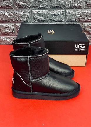 Ugg australia женские /человечи угги черные из натуральной кожи размеры 35-41/39-452 фото