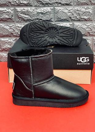 Ugg australia женские /человечи угги черные из натуральной кожи размеры 35-41/39-457 фото