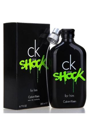 Оригінал calvin klein ck one shock for him 200 ml ( кельвін кляйн ван шок ) туалетна вода