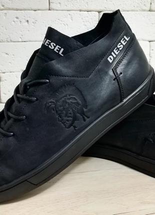 Ботинки кожаные зимние diesel8 фото