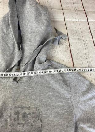 Худи толстовка кофта свитшот пуловер мужской серый крупный логотип diesel7 фото