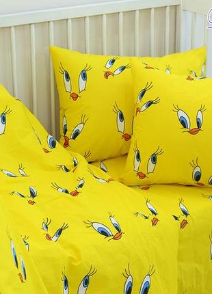 Комплект детского постельного белья премиум ренфорс, детская постель