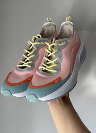 Женские кроссовки nike airmax розовые серые белые желтые
