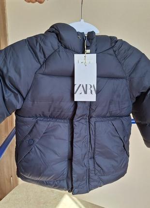 Демисезонная куртка холодная осень зима зара zara на 18-24 мес, 2-3 р, 3-4 р.2 фото