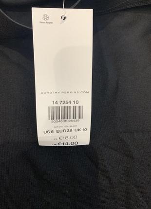 Черная юбка союзная карандаш с разрезом новая dorothy perkins 6 38 s-m5 фото