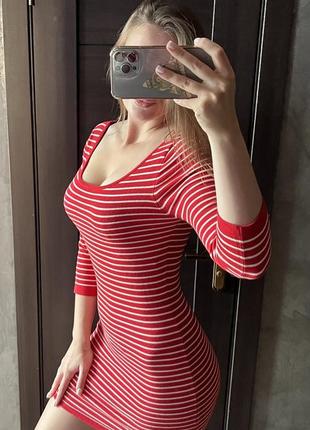 Платье в полоску «guess» оригинал