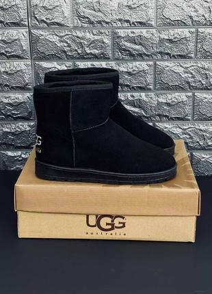 Ugg australia женские / подростковые черные угги зима размеры 36-41