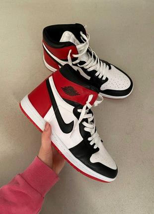 Высокое качество! мужские кроссовки nike air jordan 1 retro red premium