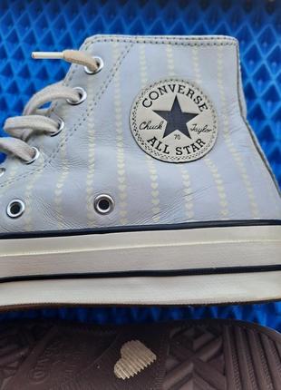 Converse chuck 70 кожаные женские love fearlessly8 фото