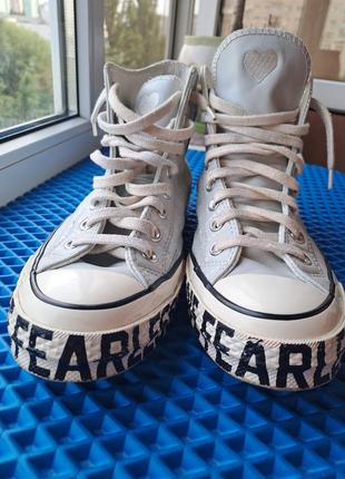 Converse chuck 70 шкіряні жіночі love fearlessly