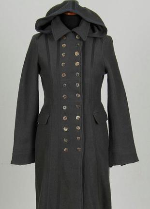 Шерстяное пальто от датского бренда noa noa! р.-40