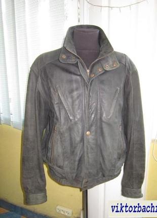 Велика шкіряна чоловіча куртка maddox. 68р. німеччина. лот 10902 фото