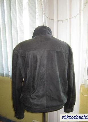 Велика шкіряна чоловіча куртка maddox. 68р. німеччина. лот 10903 фото
