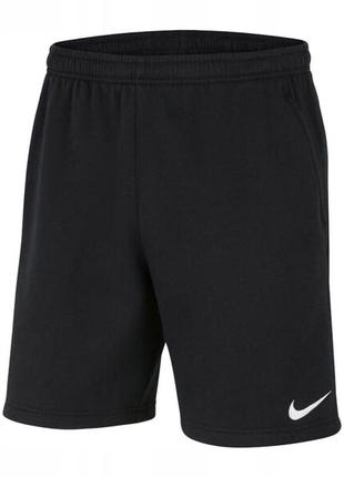 Детские трикотажные шорты бермуды унисекс на флисе nike cw6932-010   s 128-137cm