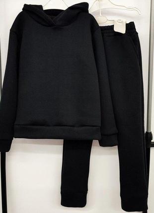 Костюм теплый подростковый на флисе для девочек мальчиков