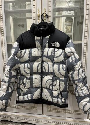 Пуховик куртка парка tnf the north face принт оригинал!!