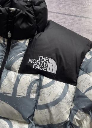 Пуховик куртка парка tnf the north face принт оригинал!!3 фото