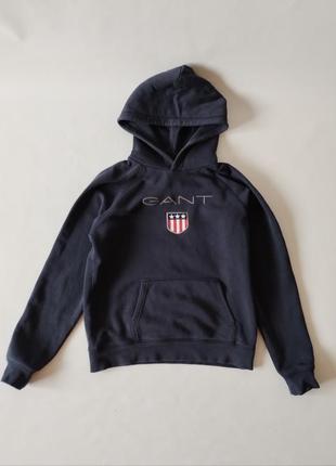 Чоловіче сине худі на осінь "gant" / розмір s/m / торг можливий