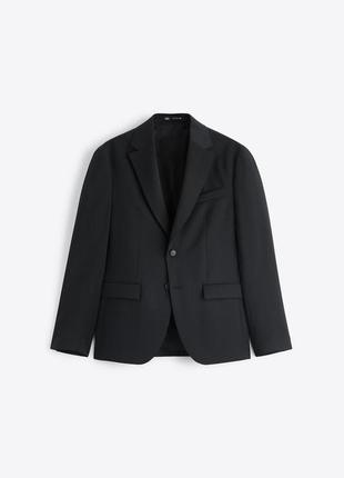 Костюм zara пиджак прямого кроя из итальянский шерсти и брюки оригинал 100% шерсть5 фото