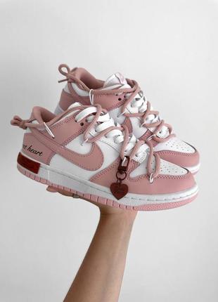 Новинка! женские, кожаные кроссовки nike sb dunk “sweet heart”6 фото