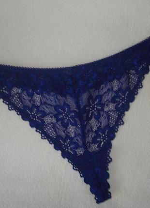 Фирменные кружевные трусики-стринги la senza