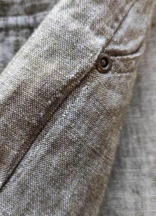 Костюм с юбкой из льна юбка и жакет пиджак блейзер лен9 фото