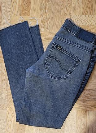 Джинси темно- сірі вузькі lee s