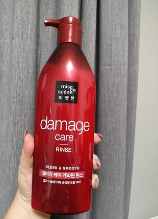 Кондиціонер, що відновлює, для волосся mise en scene damage care conditioner rinse, 680 мл.2 фото