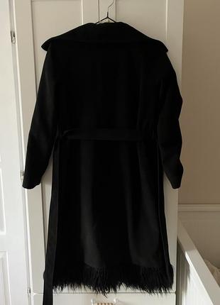 Пальто підліткове чорне6 фото