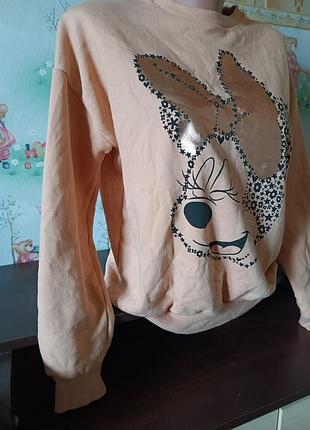 Свитшот утепленный флис микки маус disney 3