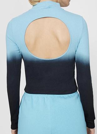 Вкорочений лонгслів в рубчик градієнт tally weill