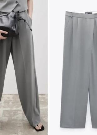 Zara широкие длинные брюк-палаццо full lenght. new3 фото