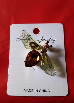 Брошь пчела пчелка престиж позолота