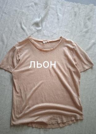 Льняная базовая футболка