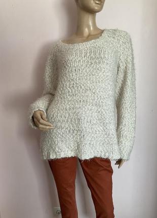 Букленый свитер- травка/xl/brend soyaconcept