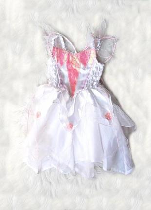 Карнавальный костюм нарядное платье фея волшебница пышная юбка с крыльями ladybird halloween6 фото