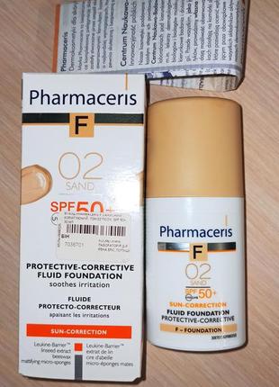 Флюїд для обличчя pharmaceris f protective-corrective fluid foundation spf 50+