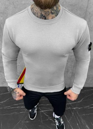 Свитшот stone island grey