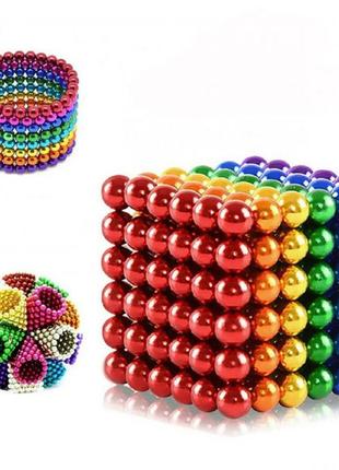 Цветной неокуб оригинал neocube 216 шариков 5мм в боксе6 фото