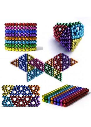 Цветной неокуб оригинал neocube 216 шариков 5мм в боксе3 фото