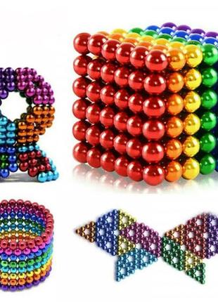 Цветной неокуб оригинал neocube 216 шариков 5мм в боксе5 фото