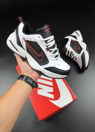 Шкіряні кросівки nike air monarch iv / осінні чоловічі термо кросівки / спортивні кросівки утеплені