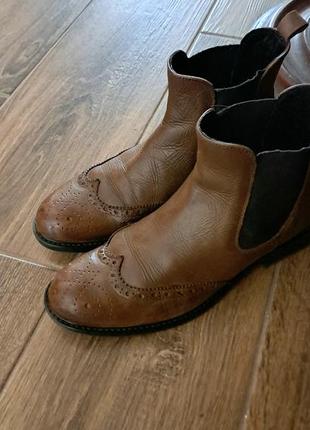 Брендовые челси кожаные jonak,ботинки французского бренда jonak