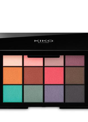 Невероятная палетка матовых теней kiko milano smart cult eyeshadow palette1 фото