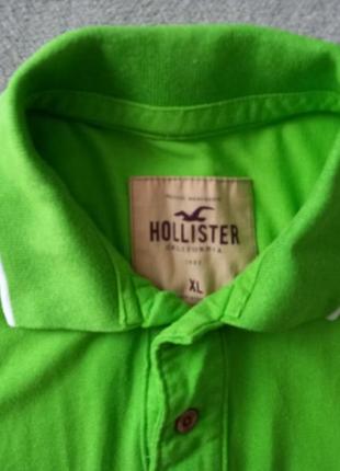 Брендова футболка поло hollister.6 фото